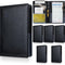 Containlol 6 Pcs Waitress Server Books Guest Book Pad Leather Money Organizer