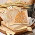 200 Packaging, 19x18cm Pcs Small Bread Bags with Front Window, Food Safe Kraft Paper Bakery Bread and Biscuit Storage