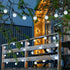 39FT 60 8 Joomer Solar Powered String Lights Waterproof, LED Outdoor Solar String Lights Crystal Ball Light Modes Globe