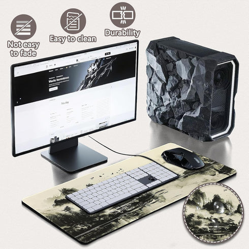 Yuhijoy (31.5 11.8inch) Mouse Pad Gaming - Desk Mat for Keyboard and Mouse - Japanese Large Mouse Pad for Desk, Wash