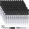 Fine Tip Dry Erase Markers - 72 Pack Black Erasable Markers Bulk for Kids, Adults, Ideal for Classroom, School, Office