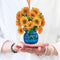 Freshcut Paper Pop Up Cards, Mini Sunflowers, 6 Inch Mini Sized Forever