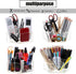 Zonon Clear Acrylic Pen Holder, 360 Degree Rotating Art Pencil Organizer with 7 Compartments for Home Office