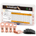 Battery Terminal Copper Connectors, Cable Ring Lugs AWG6 4 2 Gauge with Heat Shrink Tube, Total 60pcs Assortment Kit
