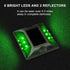 IP68 (4 Pack, Aolyty Solar Driveway Dock Lights, Waterproof Solar Deck Light Outdoor Warning Step Lights Reflective