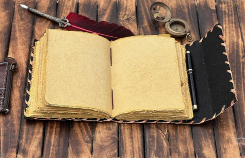 Hocus Pocus Book of Spells, Leather Journal Writing Book, Best Hocus Pocus Gifts for Men and Women, 10x7 Inch