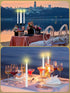 36 Party(White,0.8x11 Inches,Roman Treela Pieces Flameless Taper Candles Flickering Faux LED Battery Operated Electric