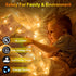 240FT 750LED Lights,12 Dimmable, Christmas Modes Warm White Outdoor String Lights with Timer & Waterproof Green Wire