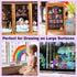 Window Paint Markers for Glass Washable - 8 Pack 15mm Jumbo Liquid Chalk Marker, Neon for Cars, White Board, Mirrors
