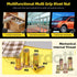 26Pcs M8 Zinc-Plated Multi-Grip Rivet Nut Flat Head Shank Insert Nut Gold Finish for Industrial Fasteners