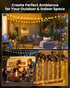 2 Pack 60 36.5 8 Solar String Lights Outdoor Waterproof, LED FT Each, Solar Powered Patio Lights with Lighting Modes