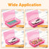 Kcjdd Personalized Pencil Box,Clear Hard Pencil Case with Stickers for Back to School,Plastic Marker Crayon Box