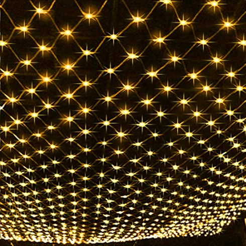 200 9.8 6.6 8 Dazzle Bright Christmas LED Net Lights, FT x FT Connectable Mesh Lights Clear Wire with Lighting Modes
