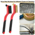 6 Pieces Wire Brushes Set Metal Brush, Brass Brush, Stainless Steel Brush, Nylon Brushes for Cleaning