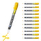 Markal 96961 Paint-Riter+ Liquid Paint Marker, Oily Surface, Bold Mark Size 1.8", Yellow, 12-Pack