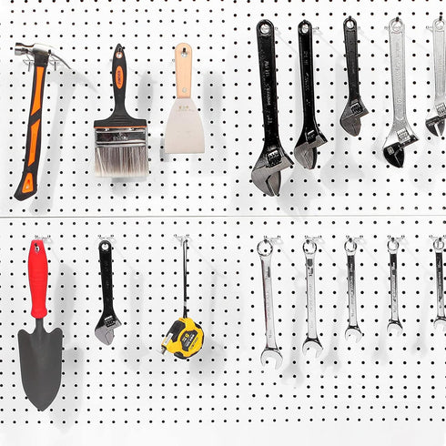 25 Pack Pegboard Hooks Accessories, 4 Inch Organizer Kit for Garage Tool Storage