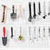 25 Pack Pegboard Hooks Accessories, 4 Inch Organizer Kit for Garage Tool Storage