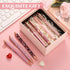 Sherr 7 Pcs Fancy Pens for Women, Cute Sparkly Glitter Pens with 10 Pcs Black Ink Refills, Pretty Gifts for Girls