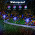 1 Pack 8 btfarm Solar Garden Lights Outdoor, Modes Firework Lights Solar Powered, Waterproof Twinkle Fairy Light