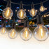 Xingzd 25Ft G40 13 Bulbs, LED Globe Outdoor String Lights Waterproof Patio Lights with Warm White Hanging Light