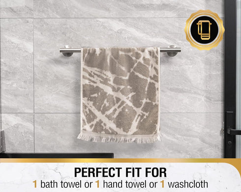 HITSLAM Brushed Nickel 19.8 Inch Towel Bar for Bathroom, Wall Mounted Stainless Steel Rack