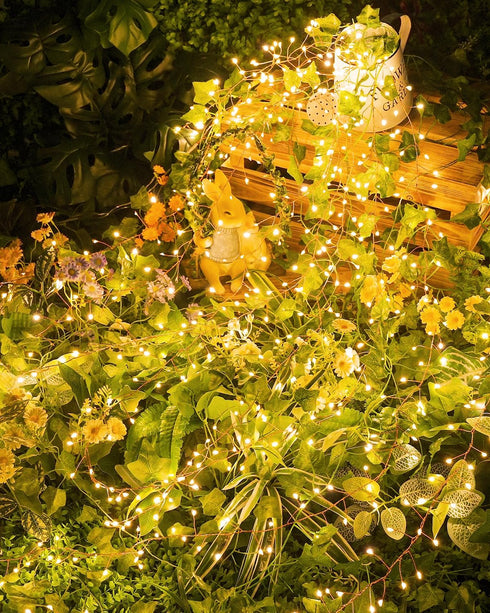 19.6Ft 240 8 Brightown Solar String Lights for Outside, LED Solar String Lights Outdoor Waterproof, Solar Fairy Lights