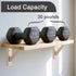 2 Pack 12.5 Inch OVOV Wall Mount Wood Shelf Bracket Triangle Wooden Shelf Brackets for Plank Sconce Plug in Pendant