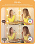 EDISHINE 4 Pack G25 LED Globe Light Bulbs CRI90+, Vanity Light Bulbs for Bathroom 5W Equivalent 25W 2700K Warm White 450LM, Globe Light Bulbs Over Mirror, Makeup Round Light Bulbs E26 Non-dimmable by EDISHINE