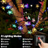 50 Flower Solar String Lights, LED Outdoor Patio Lights Waterproof, Fairy Lights for Outside Patio Garden Fence Yard