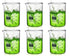EISCO 6PK Beakers - 600mL Low Form with Spout, White Graduations, Borosilicate 3.3 Glass