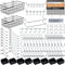 INCLY 238PCS Pegboard Accessories Organizer Kit, Hooks Assortment with Bins and Paper Towel Holder for Garage