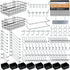 INCLY 238PCS Pegboard Accessories Organizer Kit, Hooks Assortment with Bins and Paper Towel Holder for Garage