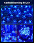 60 Brightown LED Solar Flower String Lights for Outside Waterproof Fairy Lights for Garden Yard Fence Patio Christmas