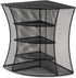 Safco Products Onyx Mesh Corner Organizer, Durable Steel Mesh, Space Saving, 13" x 15" x 11", Black