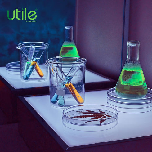 Utile 50pcs Plain Cylindrical Glass Test Tubes, 14ml, 16x125mm, Medium Borosilicate Glass Material