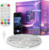 MIWISE 5V USB COB LED Strip Lights,RGB Smart IC LED Strip with