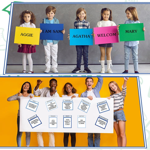 PerKoop 36 Sheets Science Fair Board Supplies - 24 Self Adhesive Presentation Titles and 8 Personalized Letter Sticker