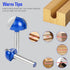 SMJXTOP 8Pcs Set 1/4 Inch Bit-1/4 5/16" 3/8" 1/2" 5/8" 3/4" 7/8" 1" Cove Box Round Nose Router Bit Shank, Carbide
