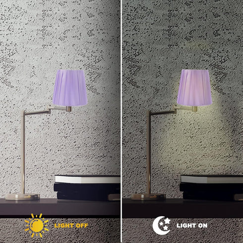 Kallory Modern Table Lamp Shade Light Weight Fabric Cover for Desk Bedside Lamps Easy to Install Elegant Design