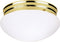 Westinghouse 66609 2BULB PB Ceiling Fixture Lighting, Two Polished Brass