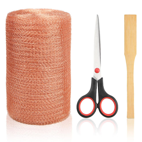Copper Mesh Rodent Control, 5 in x 35 ft Proof Wire Screen Roll for Mice, Rat, Bat & Snail, DIY Blocker Weep Hole Filler