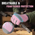 HANDLANDY Womens Work Gloves with Grip, Touch Screen Safety Driving Gloves, Utility Yard Workers Gloves Pink