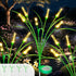 4 Packs Reeds Solar Garden Light, 30 Inch Garden Solar Light with