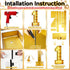 1, 4FT, 1st 21st 4 Light Up Number Marquee Light Up Numbers Gold Large Led Numbers Lights for First Birthday, Feet Tall