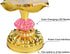 Omeet Colorful LED Lotus Buddhist Lamp, Gradient Buddha Light for Worship, Prayer and Display, Low Power Consumption