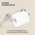 Brushed Nickel Toilet Paper Holder, Wall Mount for SUS 304 Stainless Steel, Double Post Pivoting Roll Holder for