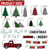 Christmas Bulletin Board Decoration Set Merry Christmas Paper Cutouts Blackboard Border Winter Holiday Classroom Decorations Christmas Tree Bulletin Board for Xmas Holiday School Wall Door Decoration