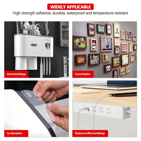 3M Double Sided Mounting Tape VHB 2''x15.4Ft, 0.025in Thick White Heavy Duty Waterproof Foam Tape