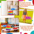 6 Pack 1293.5 Inches 6 Classroom Caddy Organizer with Handle Colorful Plastic Table Caddy Drink Cup Caddies Holder