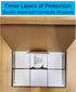 500ml Labnique Borosilicate 3.3 Glass Griffin Beaker, Low Form with Printed Graduation, Double Boxed (Pack of 8)